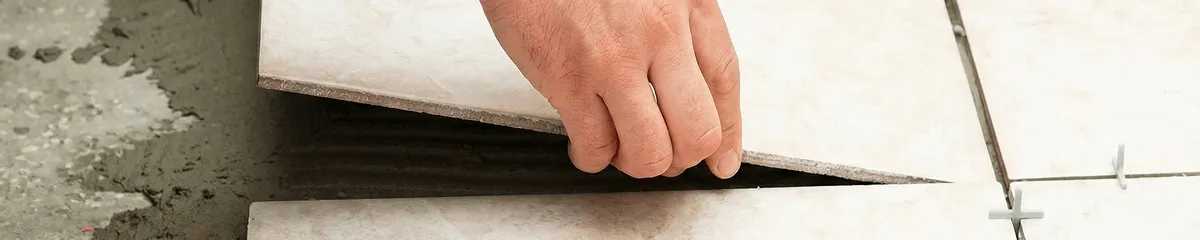 Professional installing ceramic tile floors in Evansville, IN